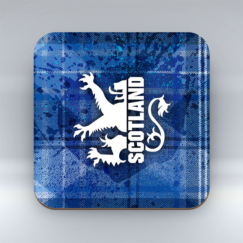 Scotland Lion - Blue Coaster
