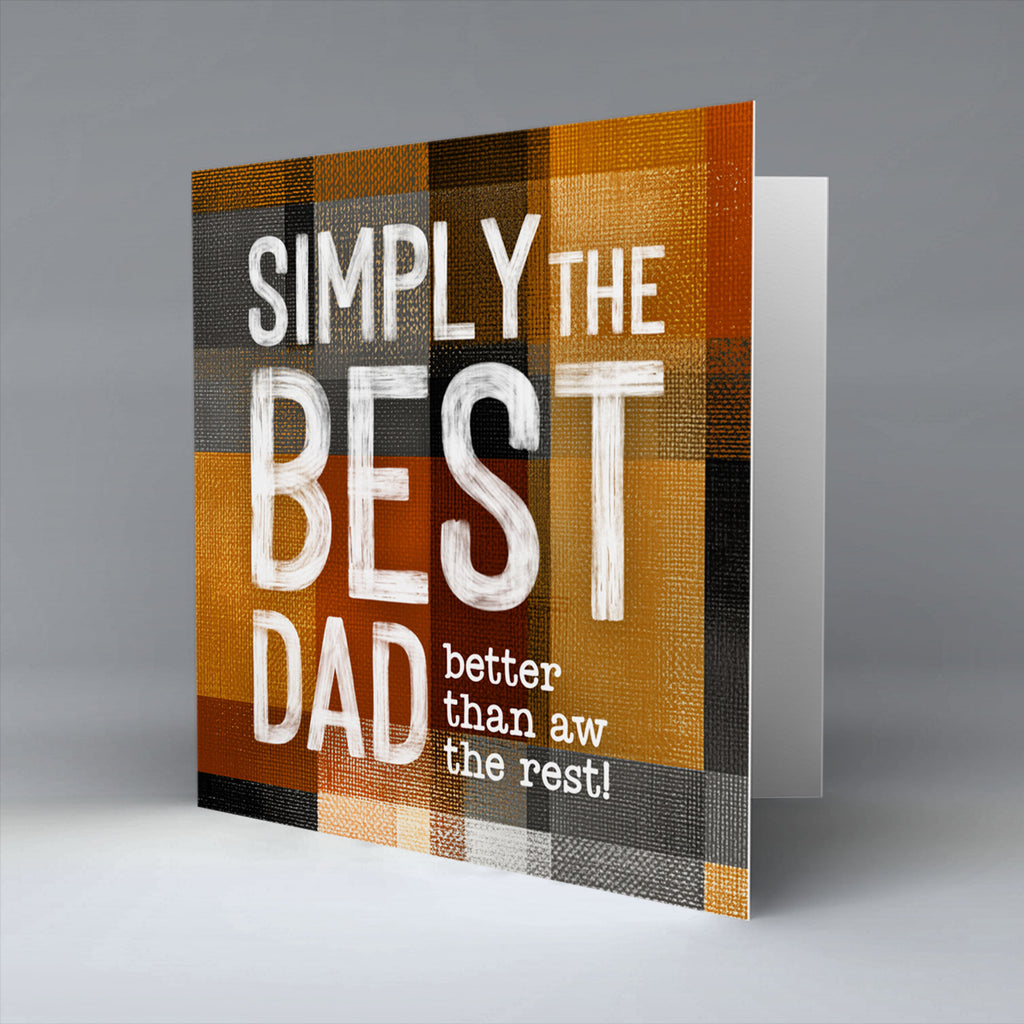 Simply The Best Dad - Greetings Cards