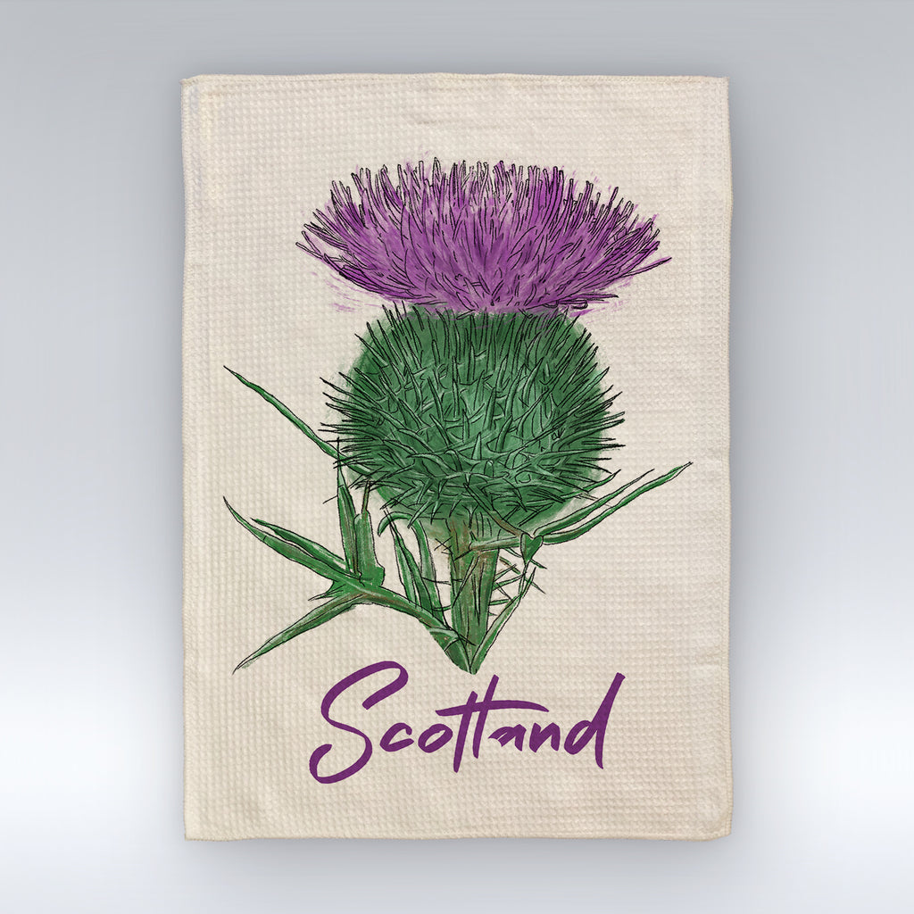 Scottish Thistle - Tea Towel
