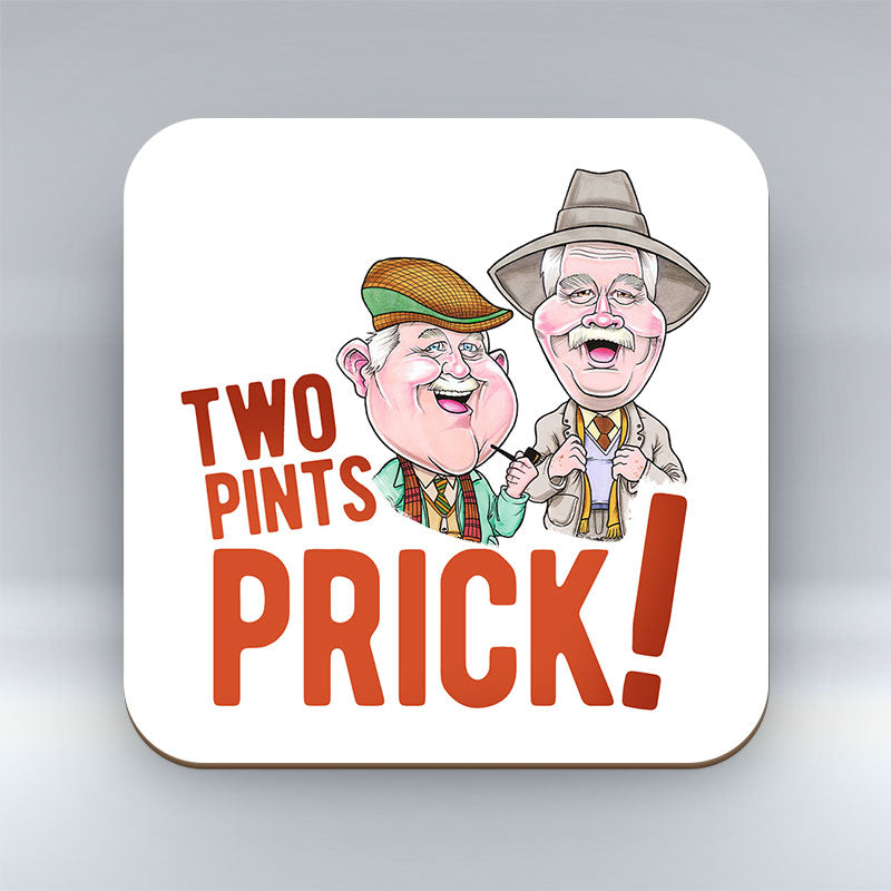 Two Pints Prick - Coaster Edd's Heads Caricatures