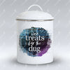 Wee treats fur the dug - Metal Storage Tin
