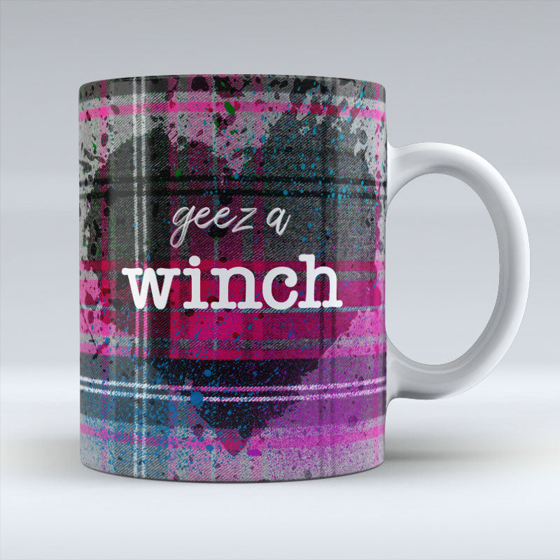 geez a winch - Pink Valentine Mug