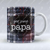 Yer Some Papa - Dark Blue Tartan - Mug