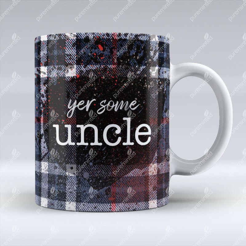 Yer Some Uncle - Dark Blue Tartan - Mug
