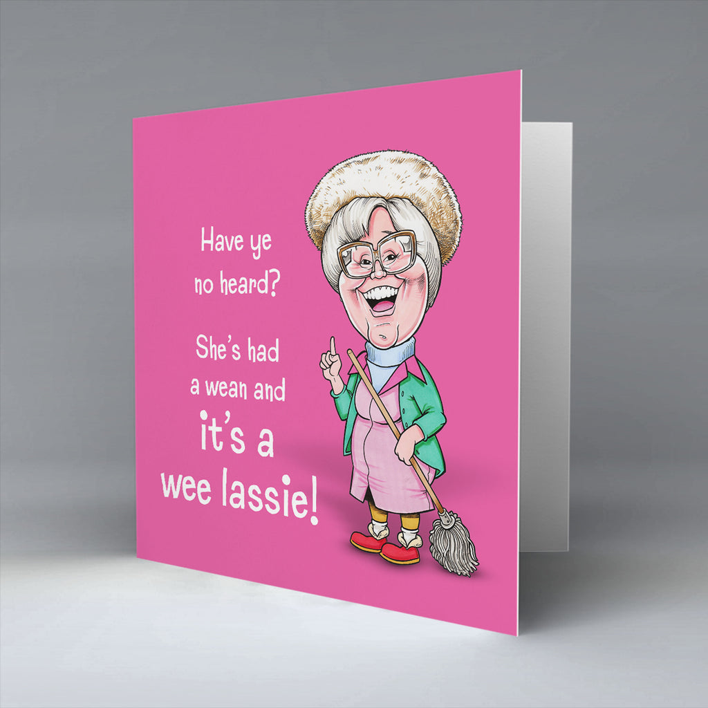 It’s a wee lassie! - Greetings Cards
