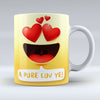 A Pure Luv Ye Emoji Text - Mug