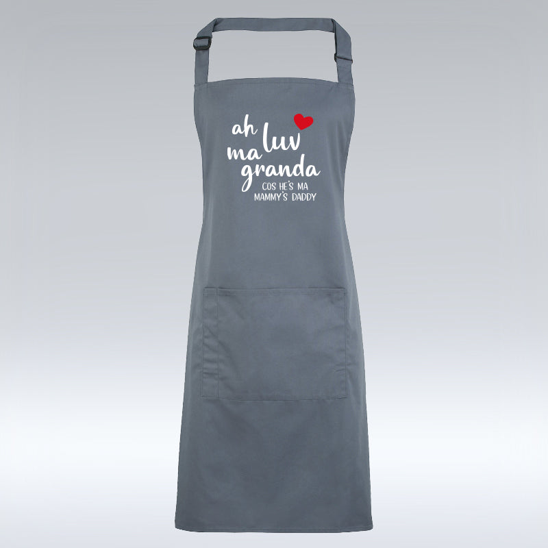 Ah Luv Ma Wee Granda - Grey Apron