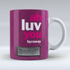 Ah Luv You - Valentine Mug