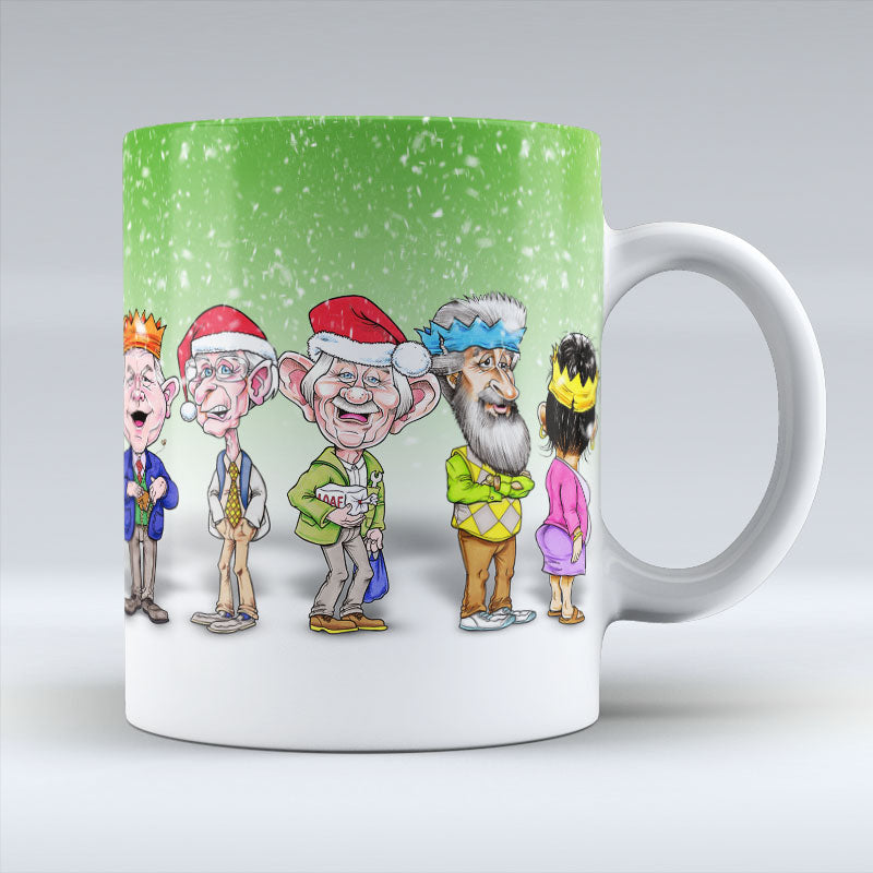 Auld Pals - Green Christmas Mug