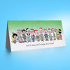 Auld Pals Whole Gang - Green DL Christmas Card