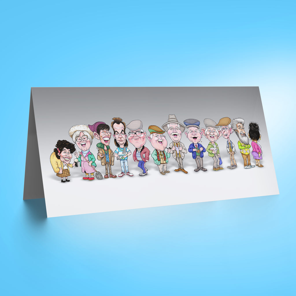 Auld Pals Whole Gang - Grey DL Card