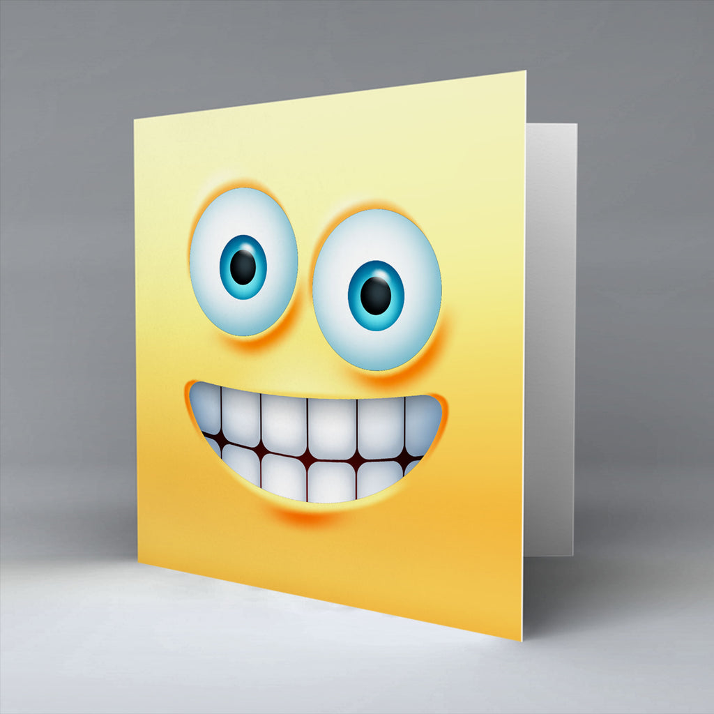 Big Grin Emoji - Greetings Card
