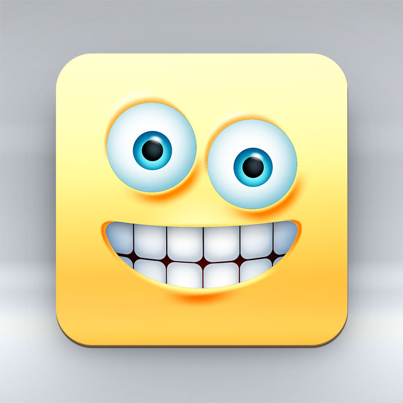 Big Grin Emoji - Coaster
