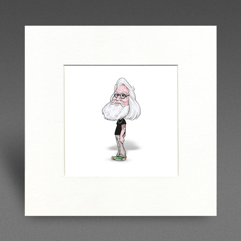 Big Beard Billy - Mounted Print