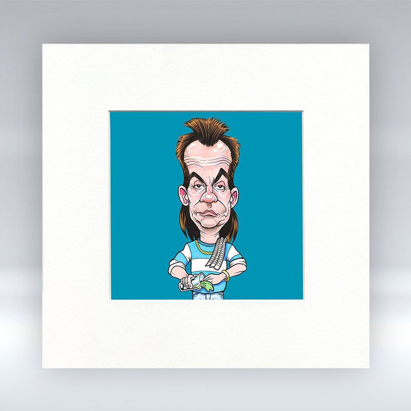 The Barman - Colour Mounted Print