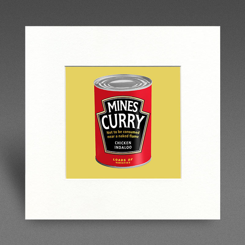Mines Curry - chicken indaloo - Mounted Print