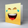 Crying Laugh Emoji - Greetings Card
