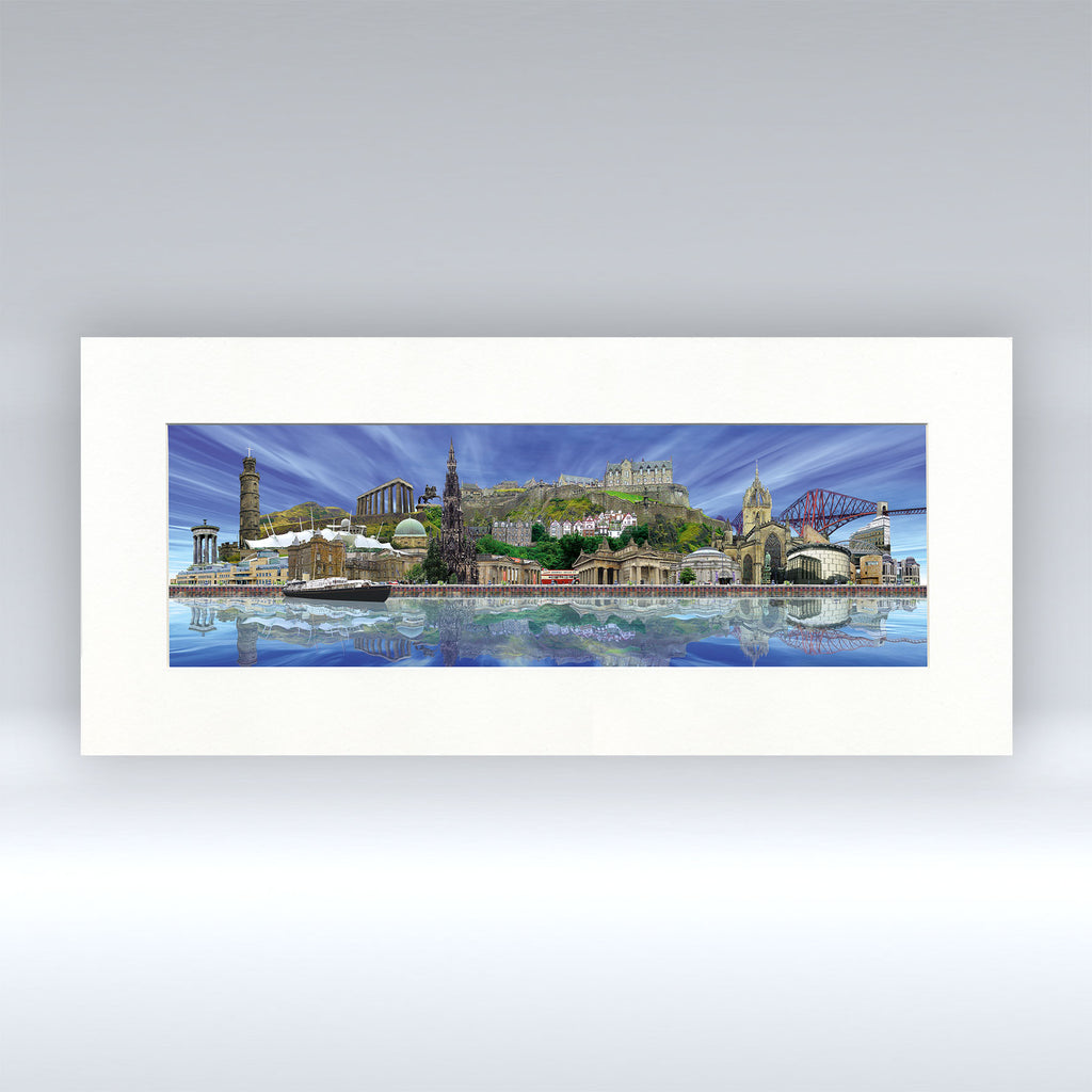 Edinburgh Day - Mounted Print