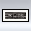 Edinburgh Night Black & White - Mounted Print