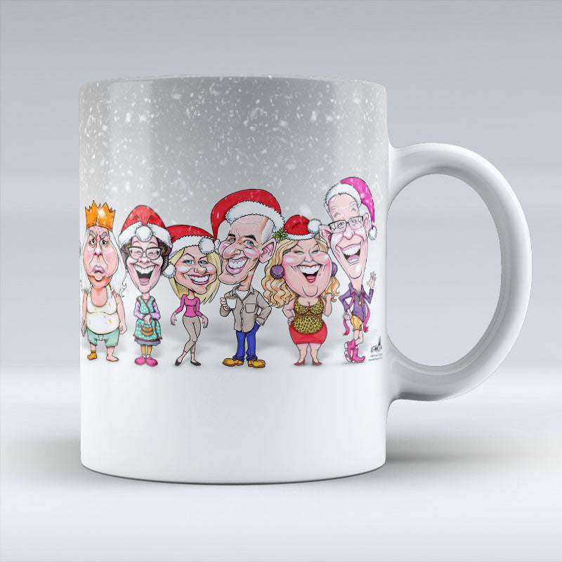 Meet the Feckers - Grey Christmas Mug