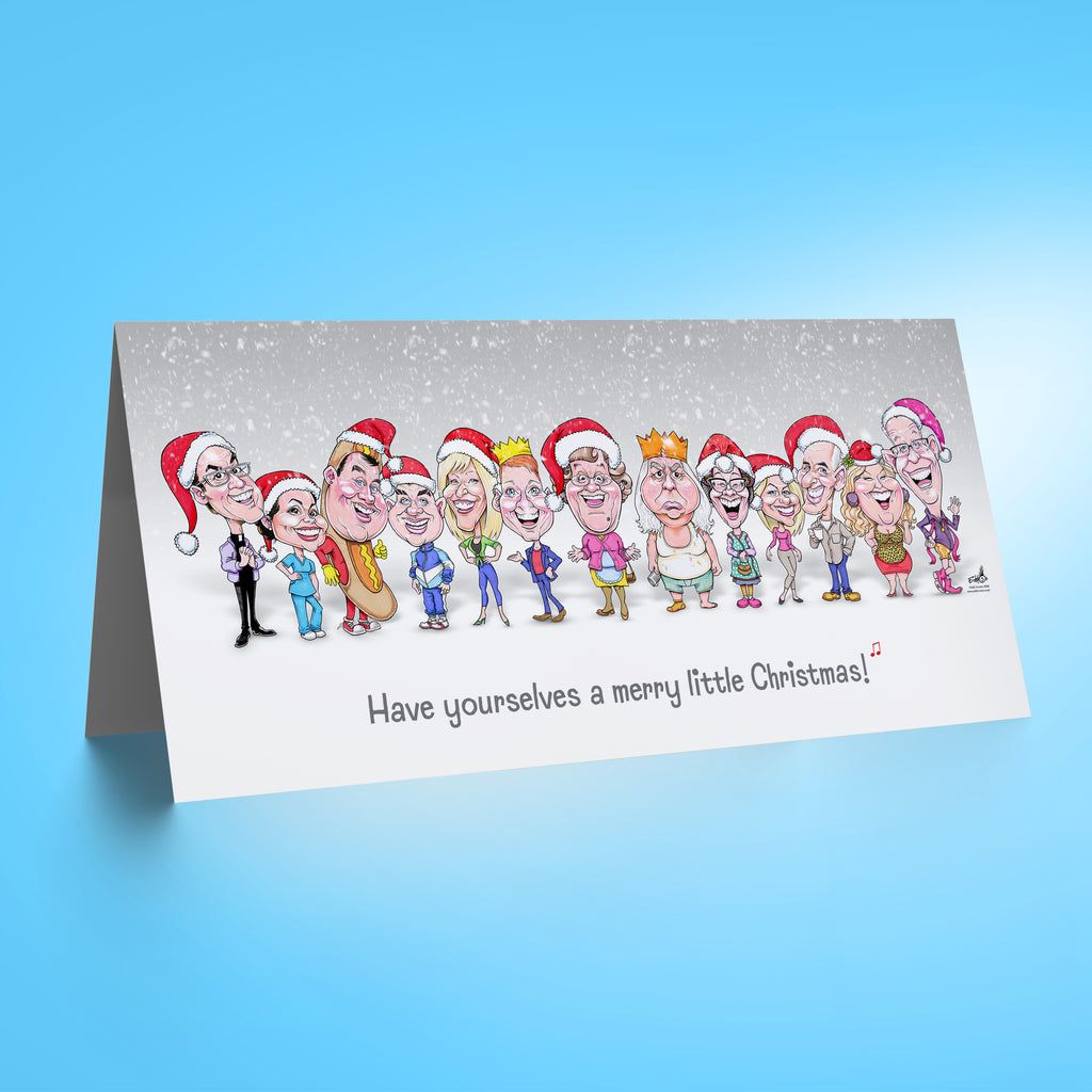 Meet the Feckers - Grey DL Christmas Card