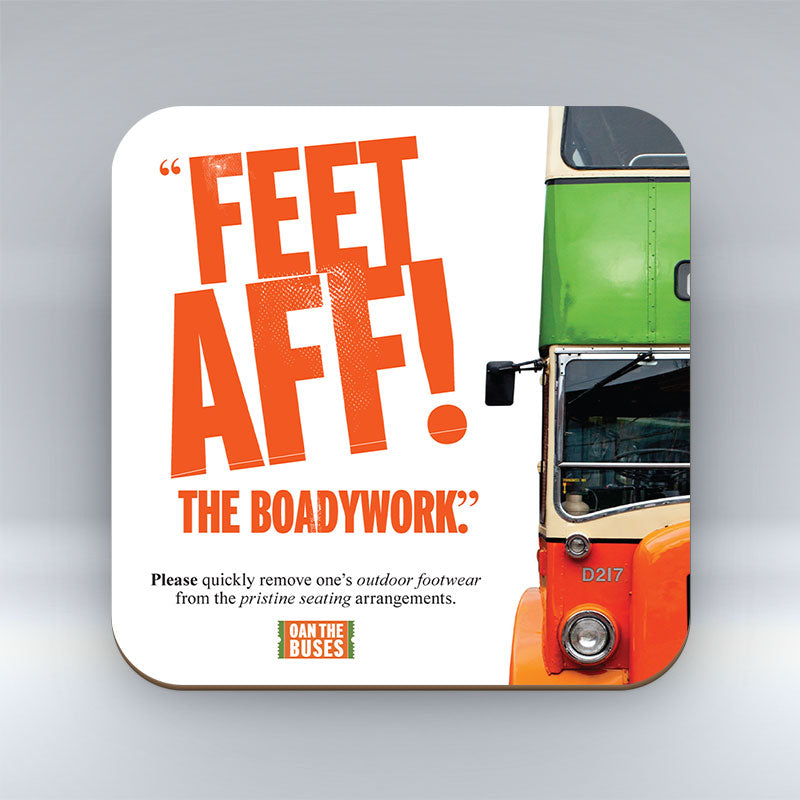 Feet Aff! - Coaster