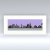 Glasgow City Silhouette - Mounted Print