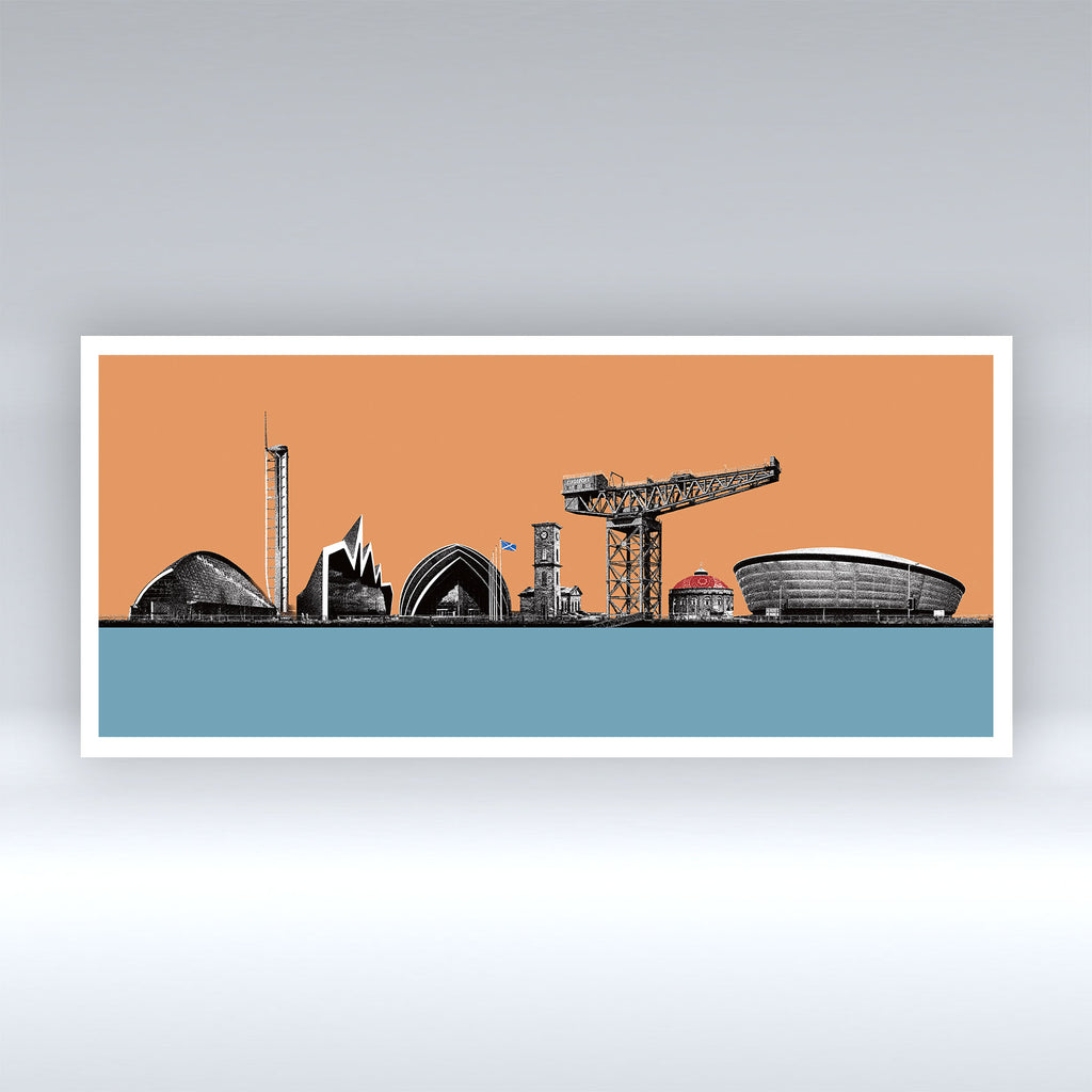 Glasgow Clydeside Silhouette - Print