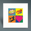 Glasgow Pop Art 1 - Mounted Print