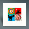 Glasgow Pop Art 2 - Mounted Print