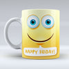 Happy Friday Emoji Text - Mug