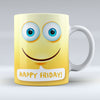 Happy Friday Emoji Text - Mug