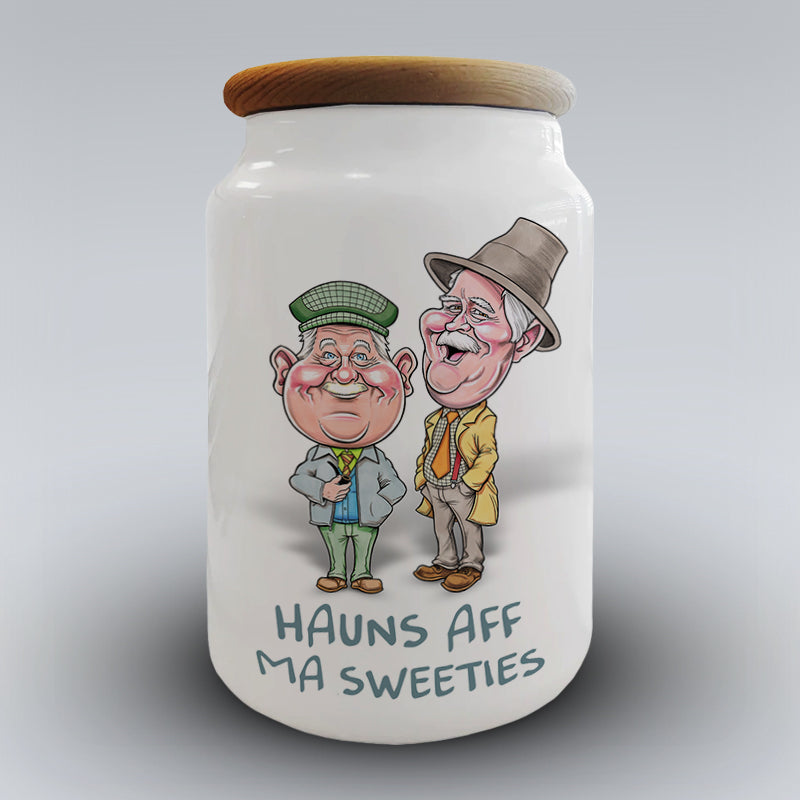 Auld Pals - Hauns Aff Ma Sweeties - Small Storage Jar