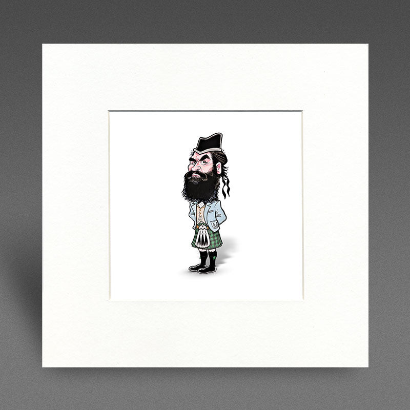 Highland Billy - Mounted Print