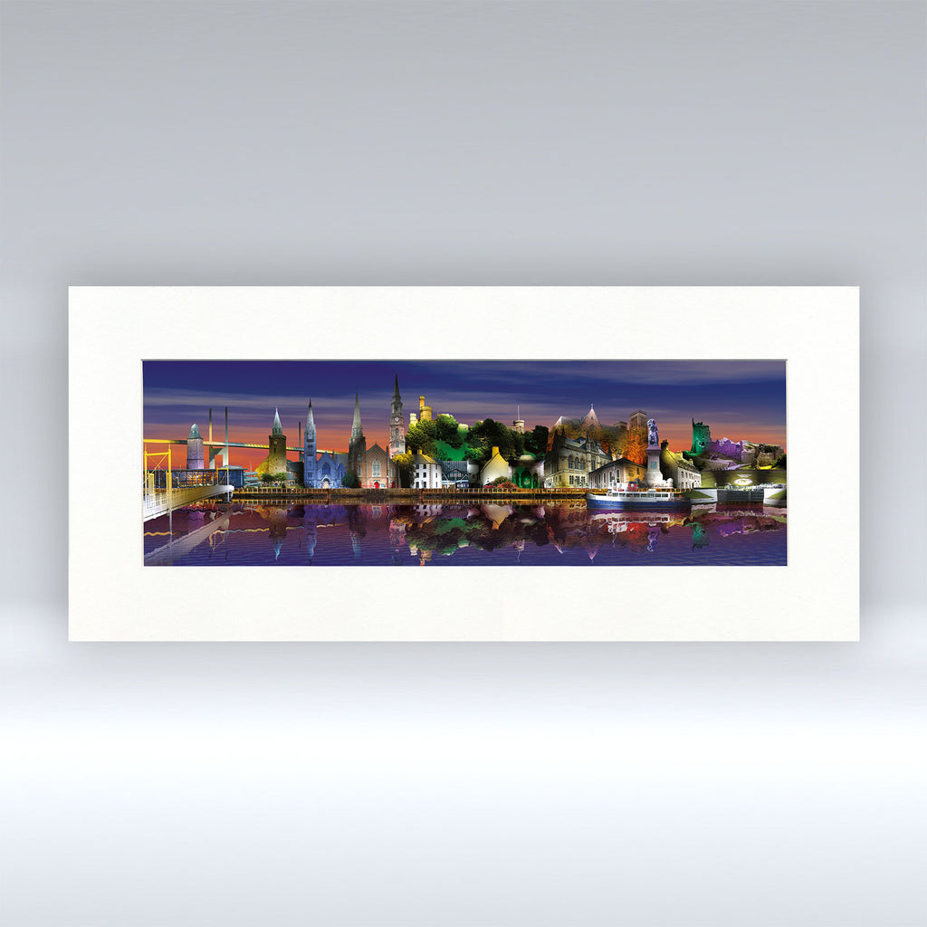 Inverness Night - Mounted Print