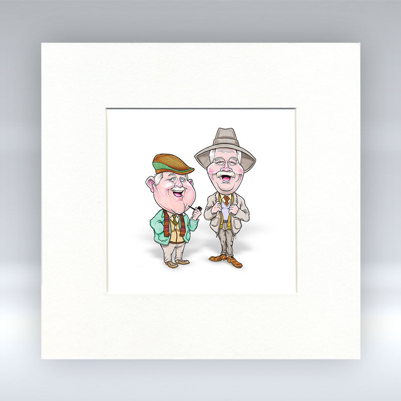 Auld Pals - Mounted Print