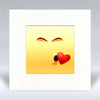 Kiss Emoji - Mounted Print