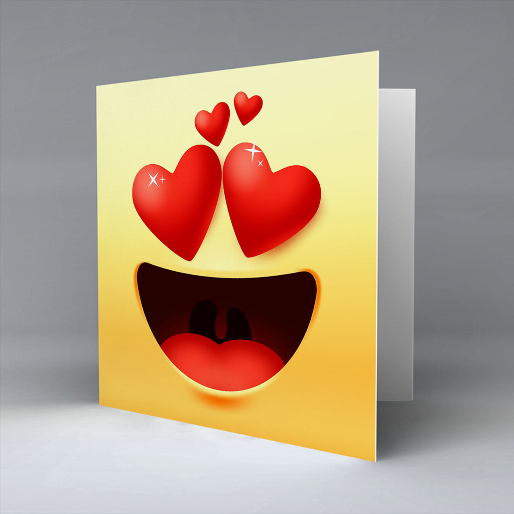 Love Emoji - Greetings Card