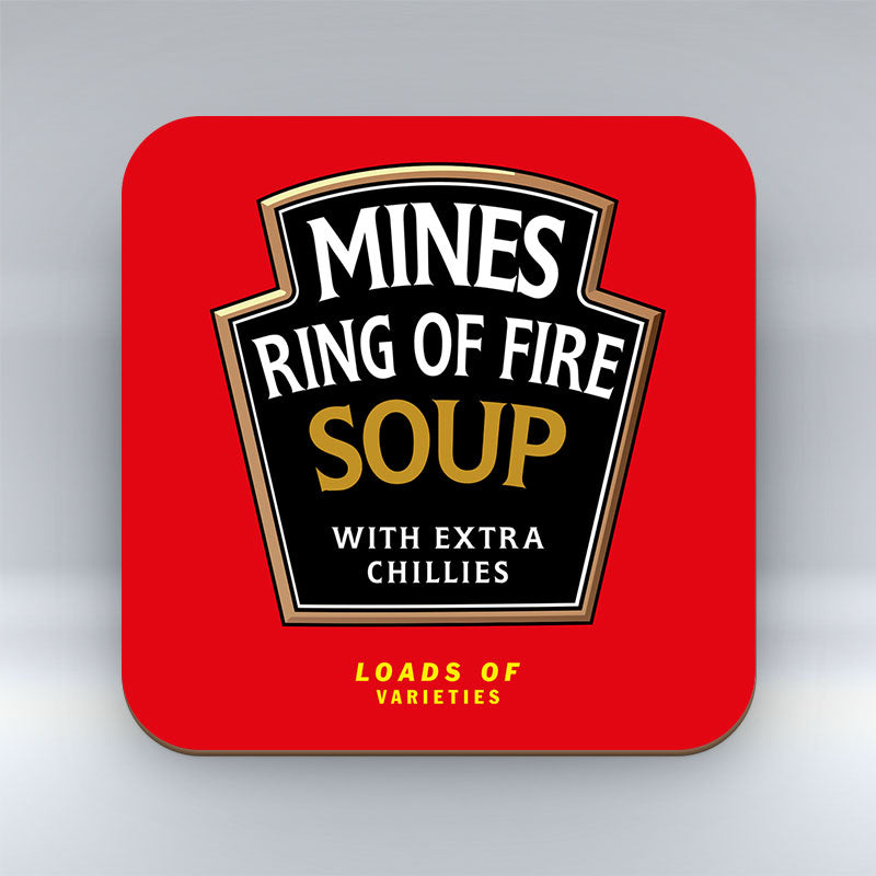 Mines Ring of Fire Soup - Coaster