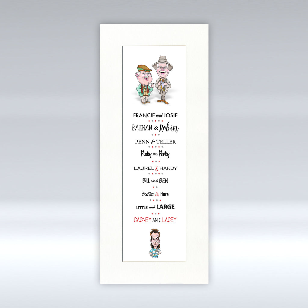 Auld Pals - Double Acts Print