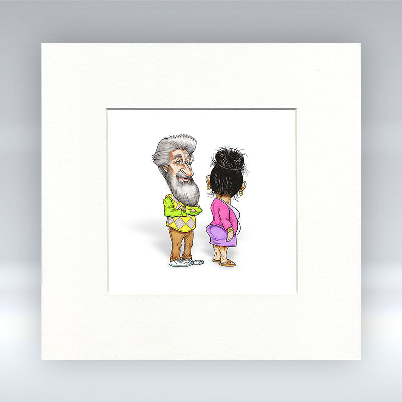 Mr and Mrs - Mounted Print