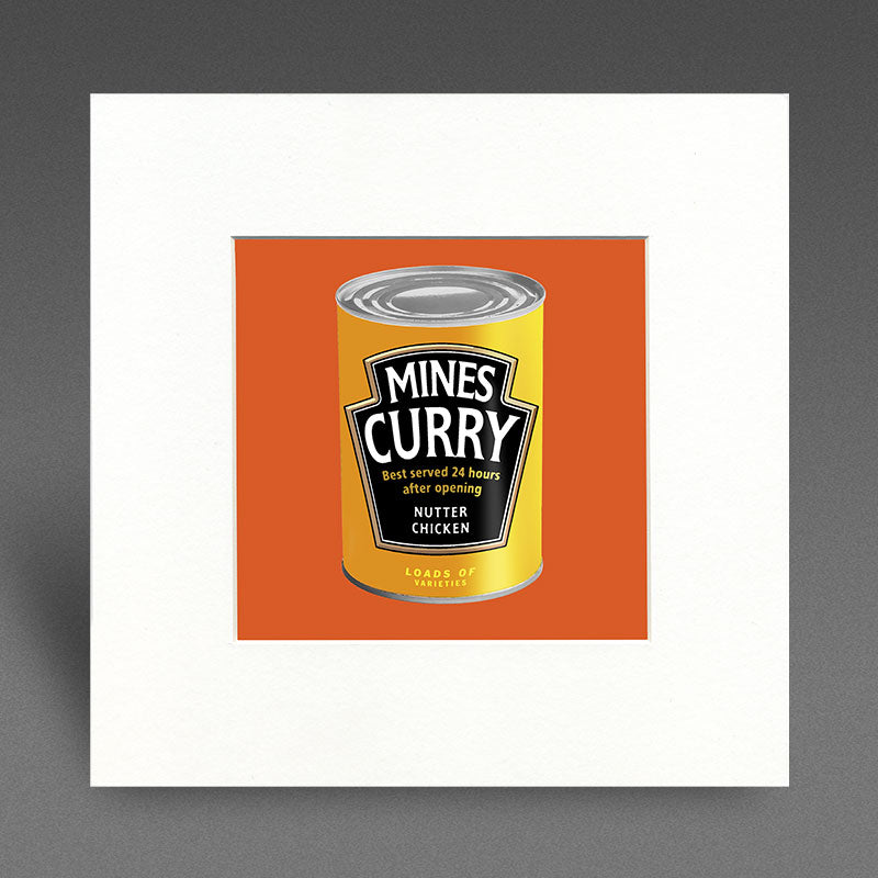 Mines Curry - nutter chicken - Mounted Print