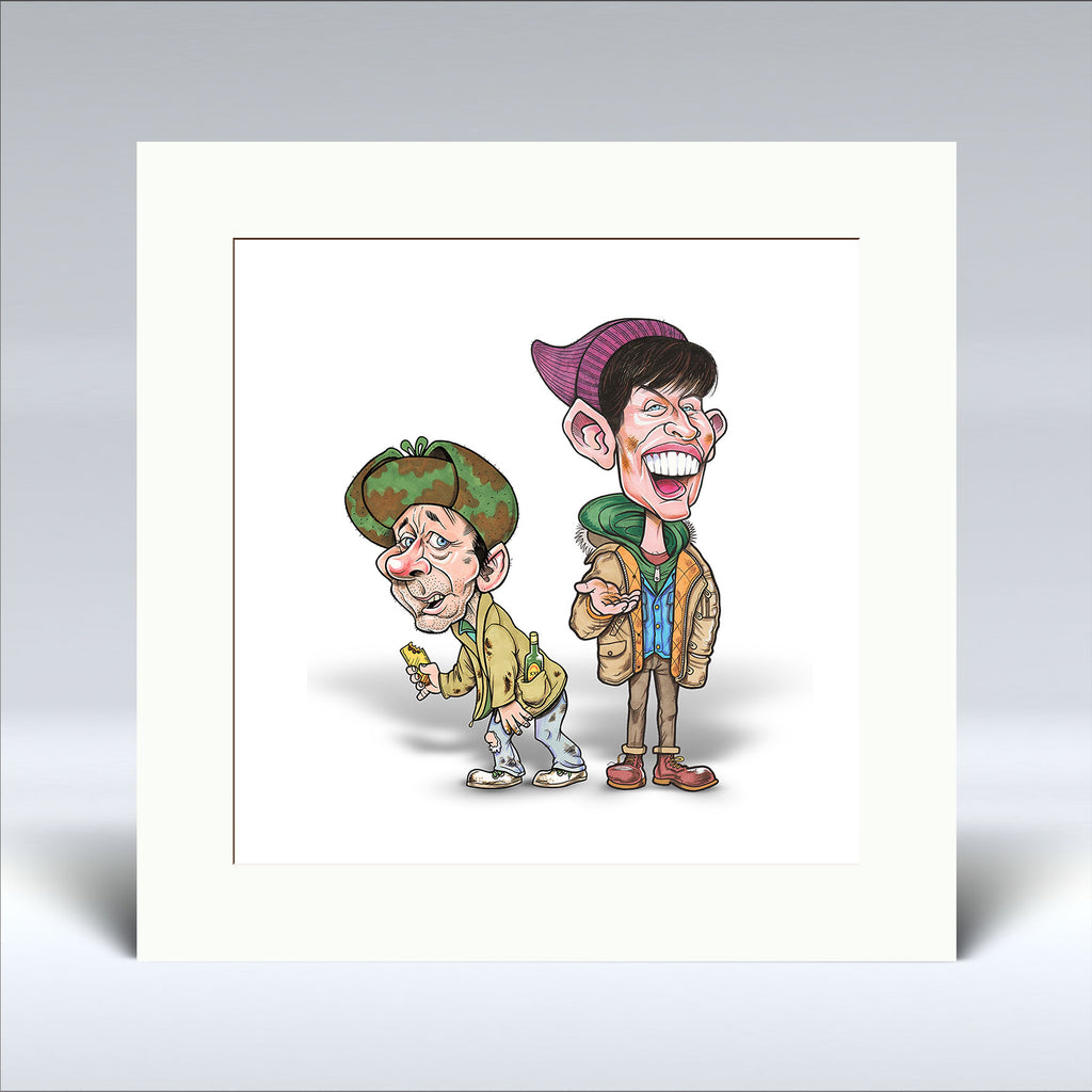 20p Fir Two Cups O’ Tea - Mounted Print