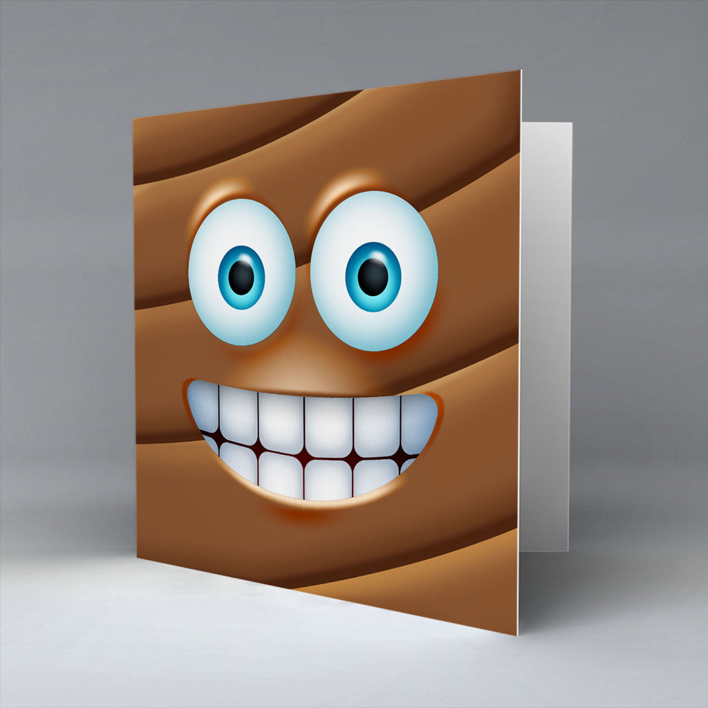 Poo Emoji - Greetings Card