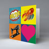 Glasgow Pop Art 1 - Greetings Card