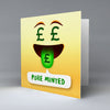 Pure Minted Emoji Text - Greetings Card