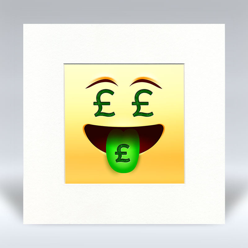 Pure Minted Emoji - Mounted Print