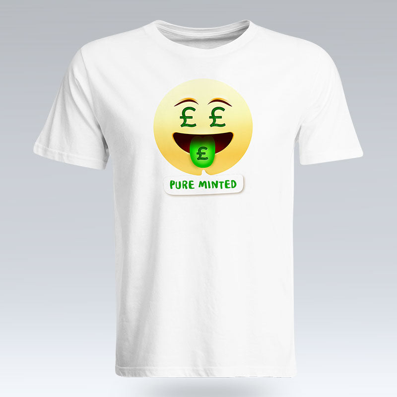 Pure Minted Emoji Text - T-Shirt