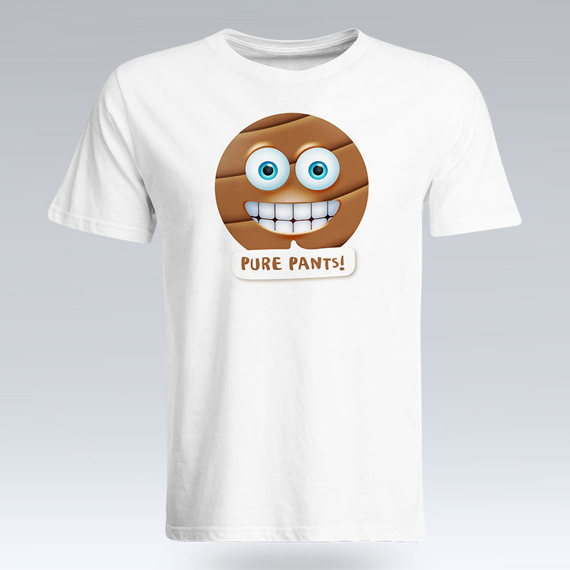 Pure Pants Emoji Text - T-Shirt