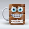 Pure Pants Emoji Text - Mug